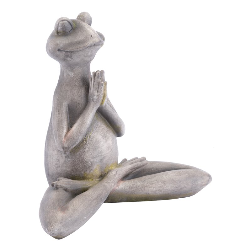 yoga frog figurine